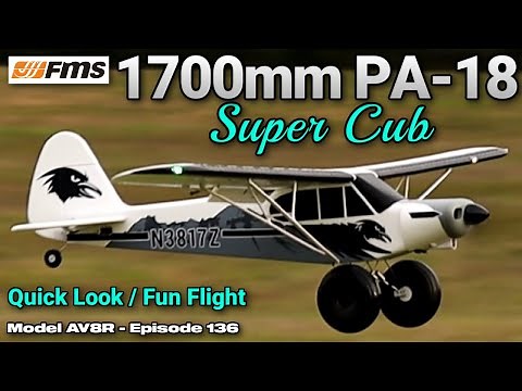 FMS 1700mm PA-18 Super Cub PNP - Model AV8R Quick Look/Fun Flight