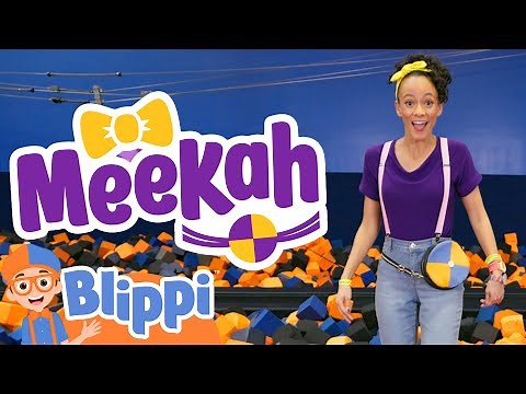 Meekah Sky Zone - Flips | Trampoline FUN! | Blippi Educational Videos for Kids |