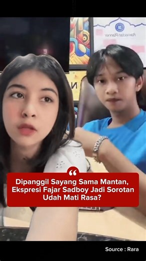 Fajar Sadboy's Expression Becomes the Spotlight When Called Darling by His Ex #shorts #viral