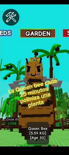 What does the queen bee do in grow a garden #growagarden