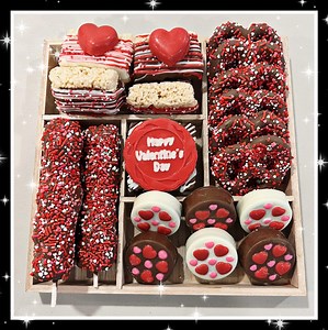 Valentine's Chocolate Dessert Board: Gourmet Treat Assortment - Etsy