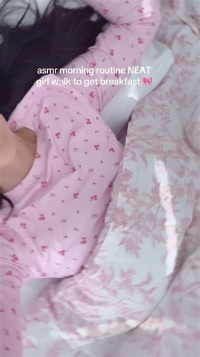 🩰 asmr morning routine🌸walk to get breakfast #asmr #morningroutine #aesthetic #grwm #softlife