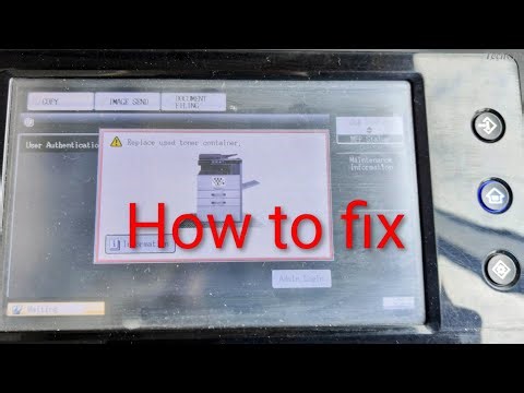 How to Fix | Sharp DX-2500N | Replace Used Toner Container | Printer Solution | Printer Error | Step