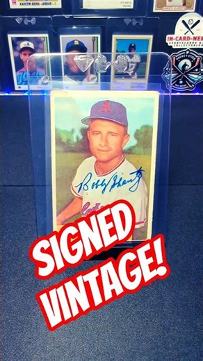 Autographed 1954 Bowman ⚾ Bobby Shantz MVP Era Card!