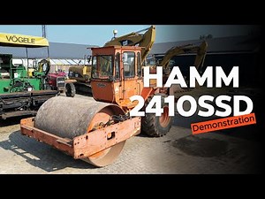 Hamm 2410SSD demonstration | single drum roller in action