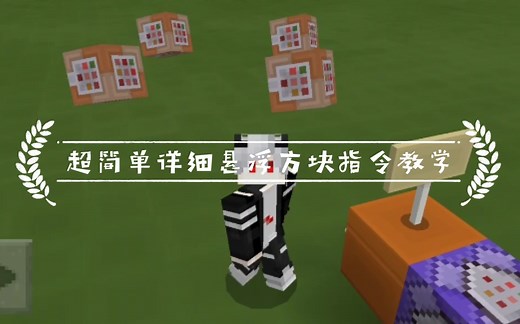 我的世界超详细悬浮方块指令教学