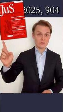 Wie verhalte ich mich richtig in der Vorlesung? JuS 2025, 904