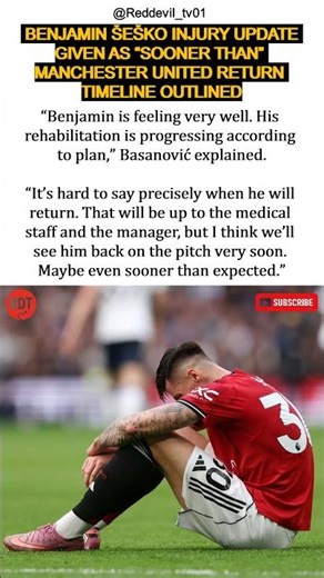 🚨🌖| Benjamin Šeško injury update given as “sooner than” Manchester United return timeline outlined