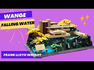 Wange Building Blocks Chinese Lego Falling Water Frank Lloyd Wright !