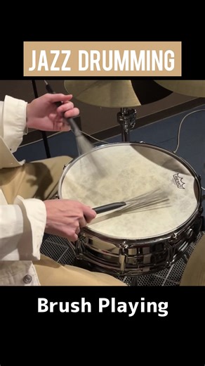 Jazz Drumming with Brushes: Medium Fast Swing