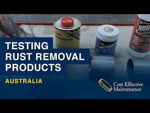 Testing Rust Removal Products Australia