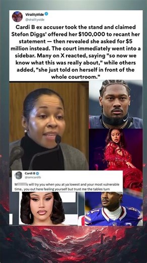 Stefon Diggs Chef Offered $100K — She Asked For $5 Million #cardib #stefondiggs #shorts