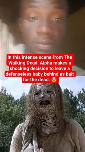 In this intense scene from The Walking Dead, Alpha makes a shocking decision to leave a defenseless