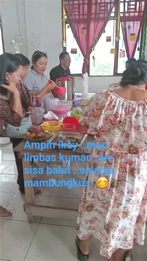 ampin ikey mun kuman..tege sisasalanja mambungkus😚#sudahmenjadibudaya