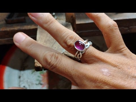 How To Make Ruby Ring. How To Make Silver Jewelry Ring