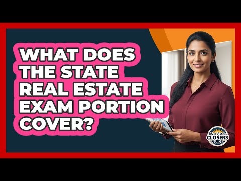 What Does the State Real Estate Exam Portion Cover?