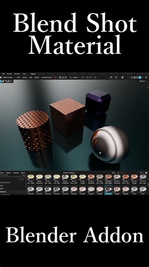 Blenderのアドオン「Blend Shot」URL概要欄にあります。#blender #addon #BQR #BlendShot