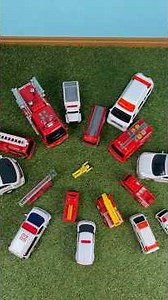たくさんの「救急車」「消防車」が出動！🚑🚒 Ambulance & Fire Truck Minicars
