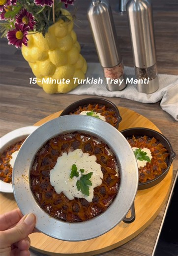 Delicious and Easy Turkish Tray Manti Recipe