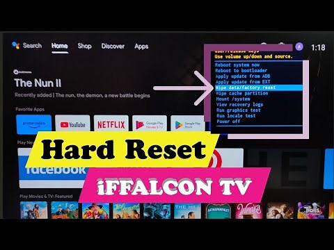 iFFALCON Android TV : How to Hard Reset | Factory Reset