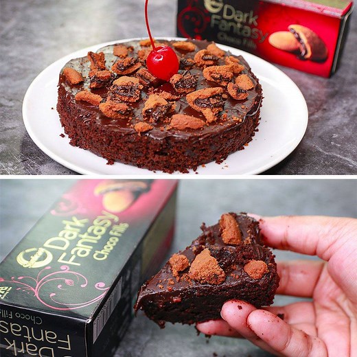 574K views · 2.2K shares | 3 INGREDIENTS DARK FANTASY CAKE FULL...