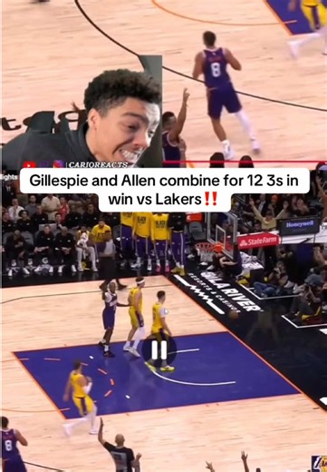 Suns couldn’t miss vs Lakers #NBA #lakers #suns #reaction #rage