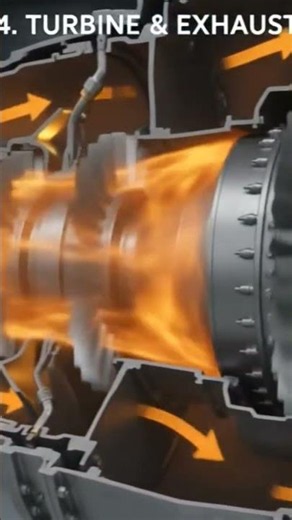 ✈️ How Does a Jet Engine Work? #JetEngine #Aircraft #Aviation #AerospaceEngineering #HowItWorks