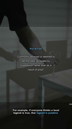 There's actually a word for that — "Putative" 🤯