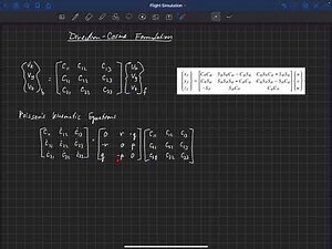 Flight Simulation . Aircraft Orientation . Direction-Cosine Formulation