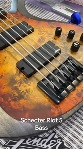 Check out this Schecter Riot-5 5-string bass! The body style is one of the best I’ve seen. Neck is 10/10. This thing is a beast! #bassguitar #bassist #bassplayer #schecter