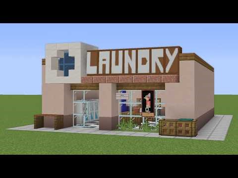 How to Build a Realistic Laundromat in Minecraft | Step-By-StepTutorial