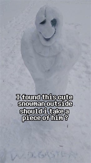 Gaster Snowman gives me the chills #undertale #deltarune #gaming