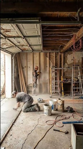 Old Garage Renovation → Modern Design Studio Satisfying Transformation