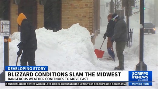 Midwest endures heavy snowfall and whiteout conditions