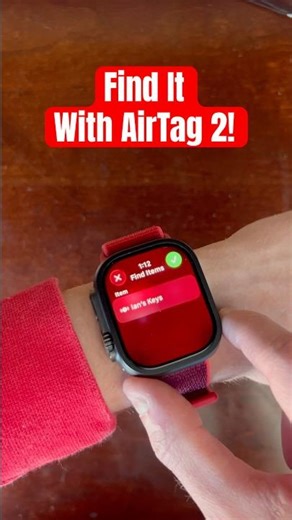 How to Use Apple Watch Precision Finding with AirTag 2 #AirTag2 #AppleWatch #FindMy #AppleTips