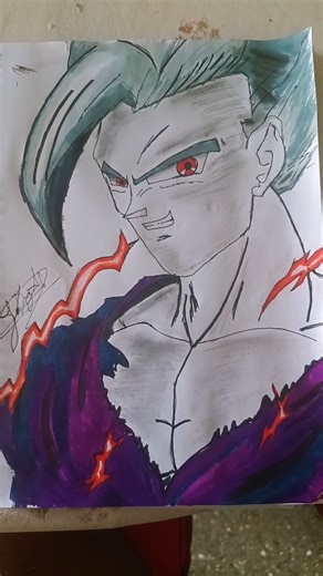💜 Gohan Bestia 🐲🔥 | El Despertar del Guerrero Definitivo FANART fan Art #anime