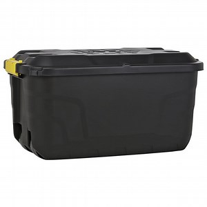 Buy Strata 75L Heavy Duty Storage Trunk - Black | Garage storage and shelving | Argos