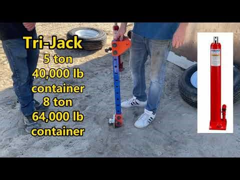 Tri-Jack "The Shipping Container Pit-Stop Jack" 23" in 90 sec up to 8 Tons/Corner (Tri-Jack.2316)