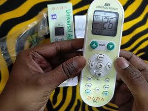 BABA AC universal remote setting baba universal ac remote setting all in 1 ac remot how to pair baba