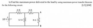 Find the maximum power delivered to the load by using the maxim... | Filo
