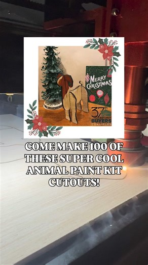 SUPPORT OUR YOUTH!! This holiday season for giving Tuesday I have the honor of making the @37thbuyerscoalition sponsorship projects! These animal cutout paint kits make the perfect holiday activity for you and your family/friends! Did you show an animal this year? Do you miss them? Well with this paint kits you have the blank canvas available to paint them just like what your show animal looked like! With every purchase of these kits all profits go the the buyers coalition so they can support th