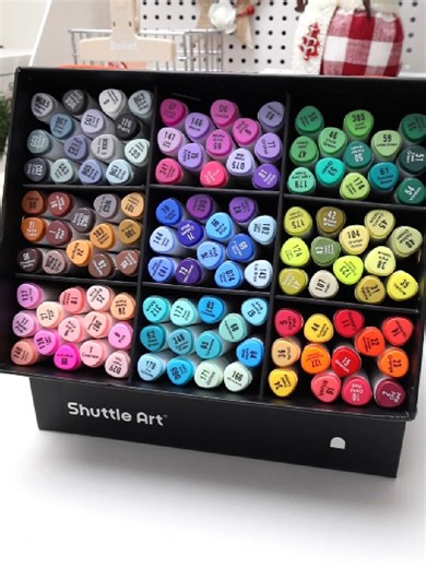 These 121 alcohol markers feel way too smooth to use #shuttleart #unboxingvideo #alcoholmarker