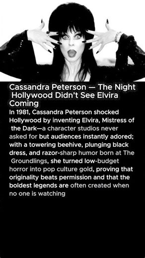 Cassandra Peterson — The Night Hollywood Didn’t See Elvira Coming (1981) 👁️🖤