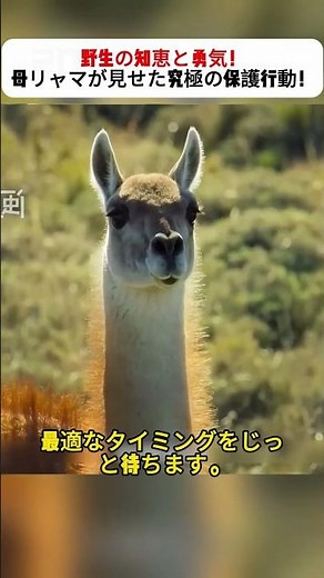 野生の知恵と勇気！母リャマが見せた究極の保護行動！ #リャマ #野生動物 #母の愛 #命を守る #サバイバル #アメリカライオン #自然の知恵