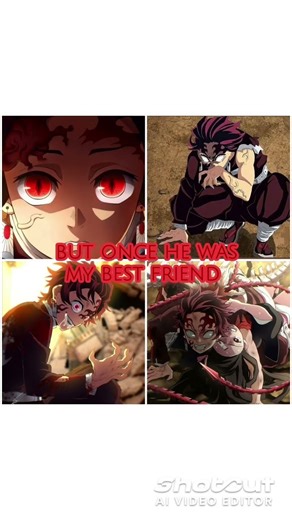 Inosuke hashibira 💔&demon king Tanjiro#demonslayer #animeedit#kimetsunoyaiba #sad moments