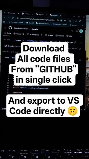 Download All code files from GitHub from your Project 😉 // #code #engineering #computer