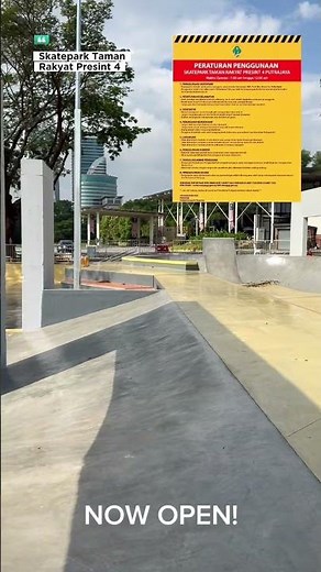 The Skatepark at Presint 4, Putrajaya, opens today, Saturday, 27 September 2025