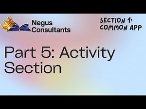 Common app Activity list Section: Highlighting Your Activities and Experiences