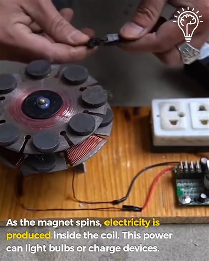DIY Generator #HomemadeGenerator #ElectromagneticInduction #ScienceExperiment #DIYProjects #CleanEnergy | Bazmechanic