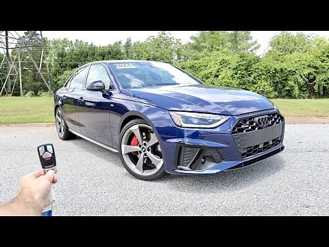 2022 Audi A4 S Line Prestige: Start Up, Test Drive, Walkaround, POV nad Review